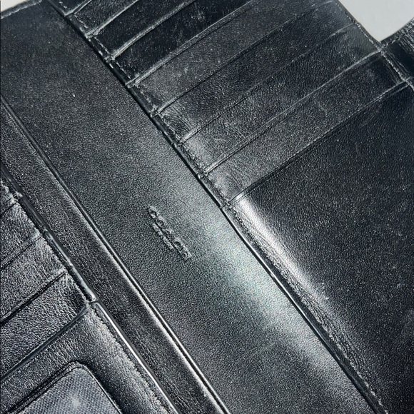 Coach Black Leather slim Wallet - Picture 3 of 7